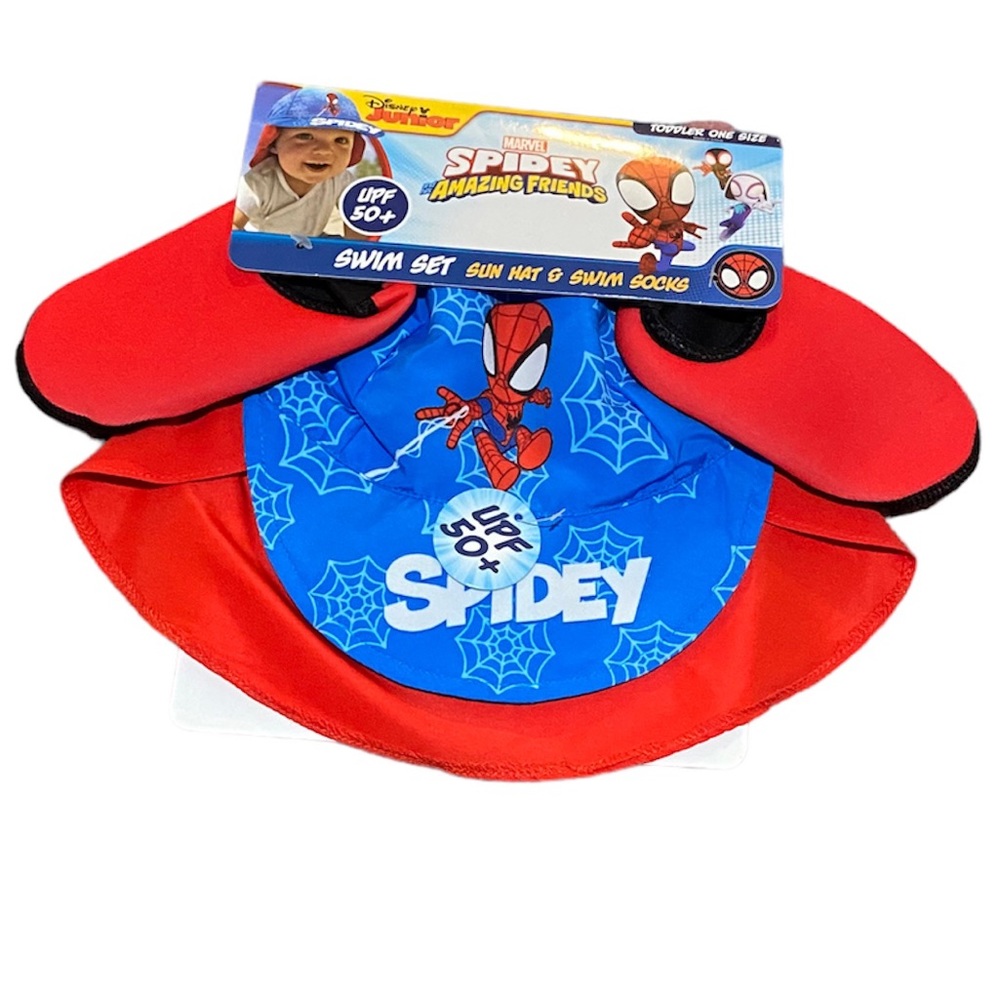 Disney junior - swim set - sun hat & swim socks - size toddler one size